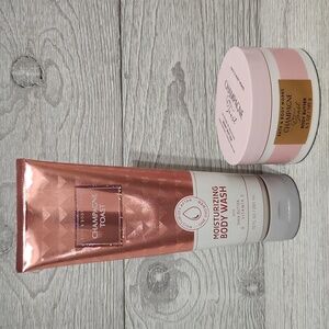 Bath & Body Works Champagne Toast 2pc Set Body Wash & Body Butter
